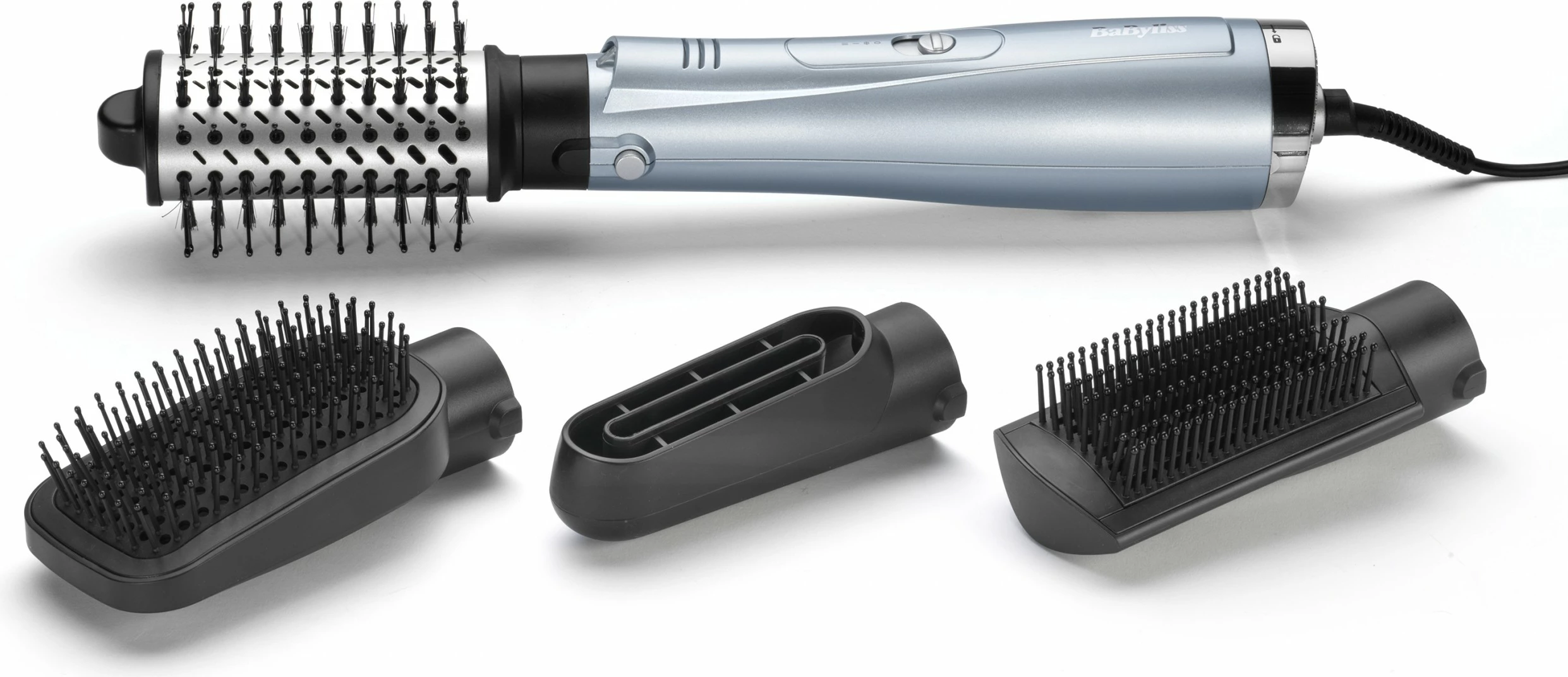 Furçë e nxehtë BaByliss Hydro-Fusion Smooth & Shape, Gri, Argjendtë
