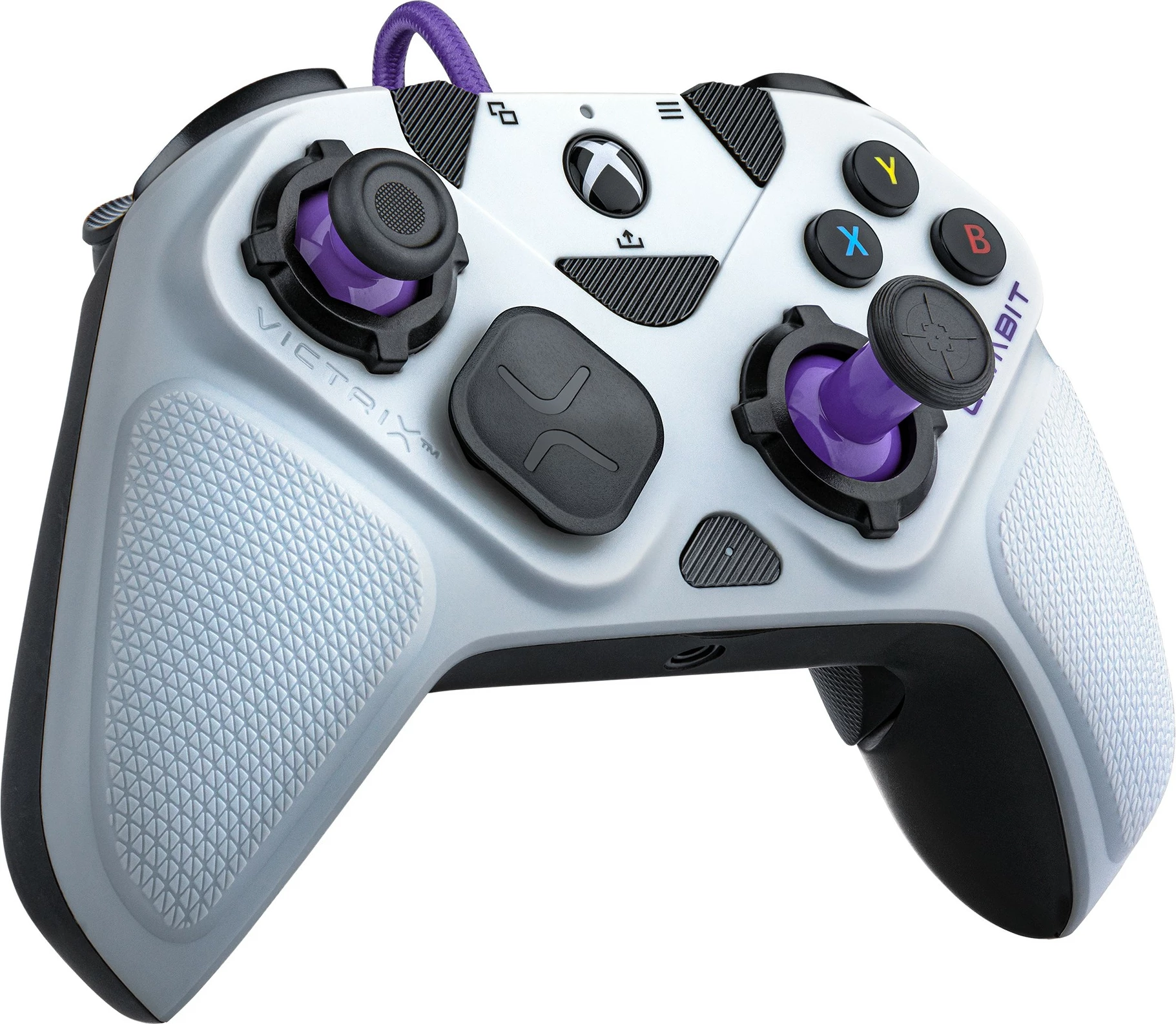 Gamepad PDP Victrix Gambit, PC, Xbox One, Xbox Series S/X, i zi, i bardhë
