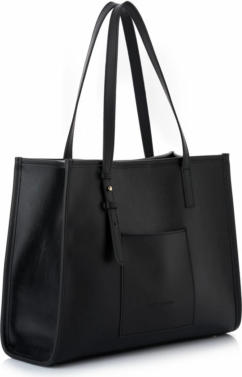 Çantë shpatull për femra, ngjyrë e zezë, Vince Camuto Piacenza