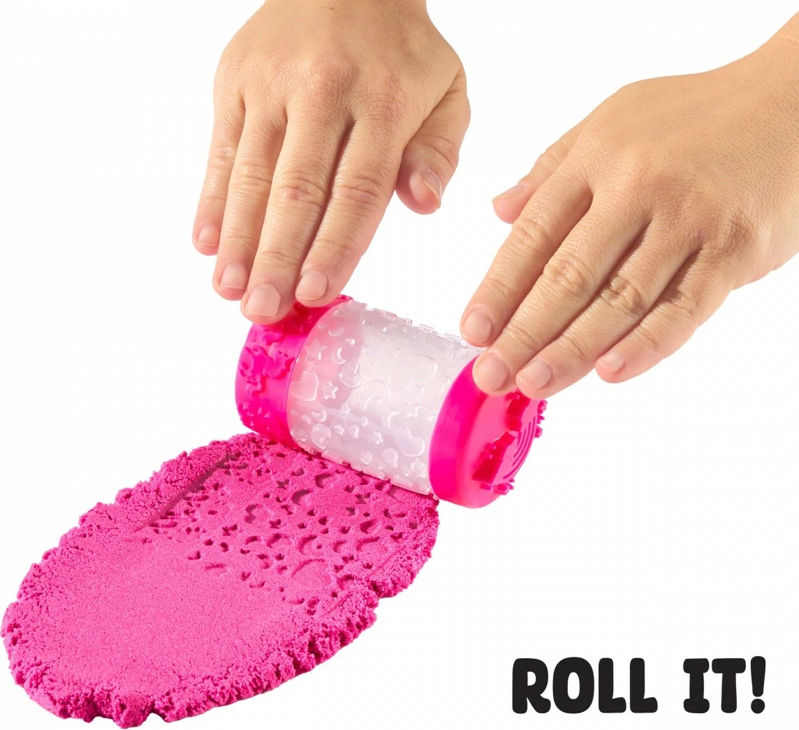 set rërë kinetike, MGA Wonder Factory Never Dry Sand Mega Bag 544913-EUC/553281, 2 lbs 3+, portokalli/kuqe