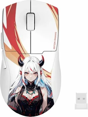 Maus gaming Redragon M918-AKG-PRO K1NG PRO MAX 26000 DPI, wired/2.4GHz/Bluetooth, e bardhë