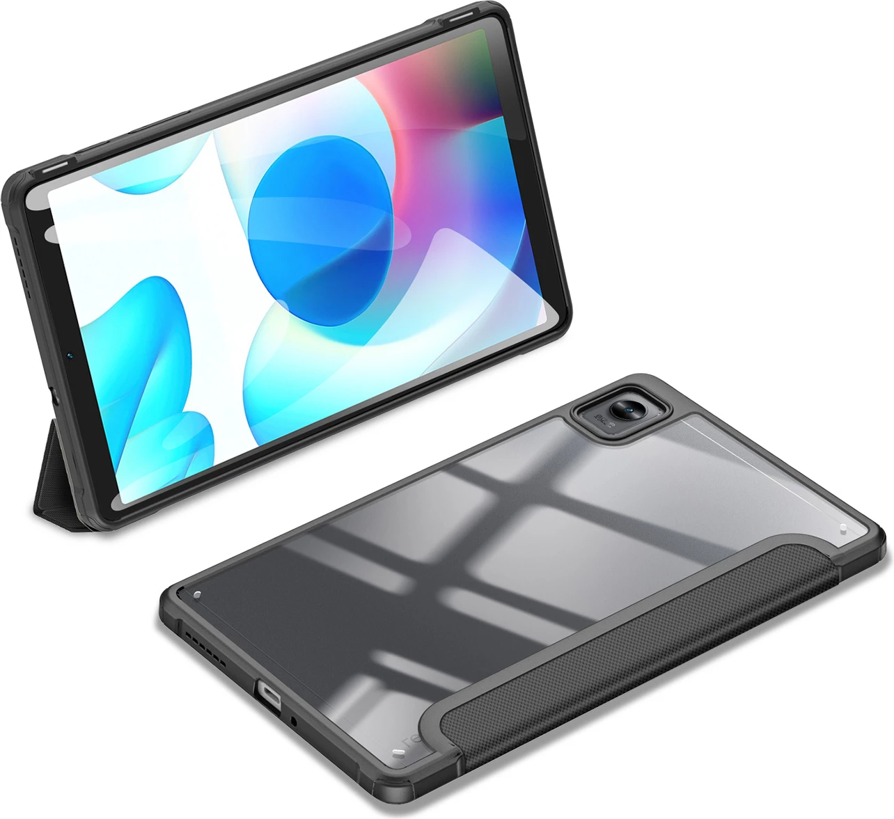 Mbështjellës Dux Ducis Toby Flip për Realme Pad Mini 8.7", i zi