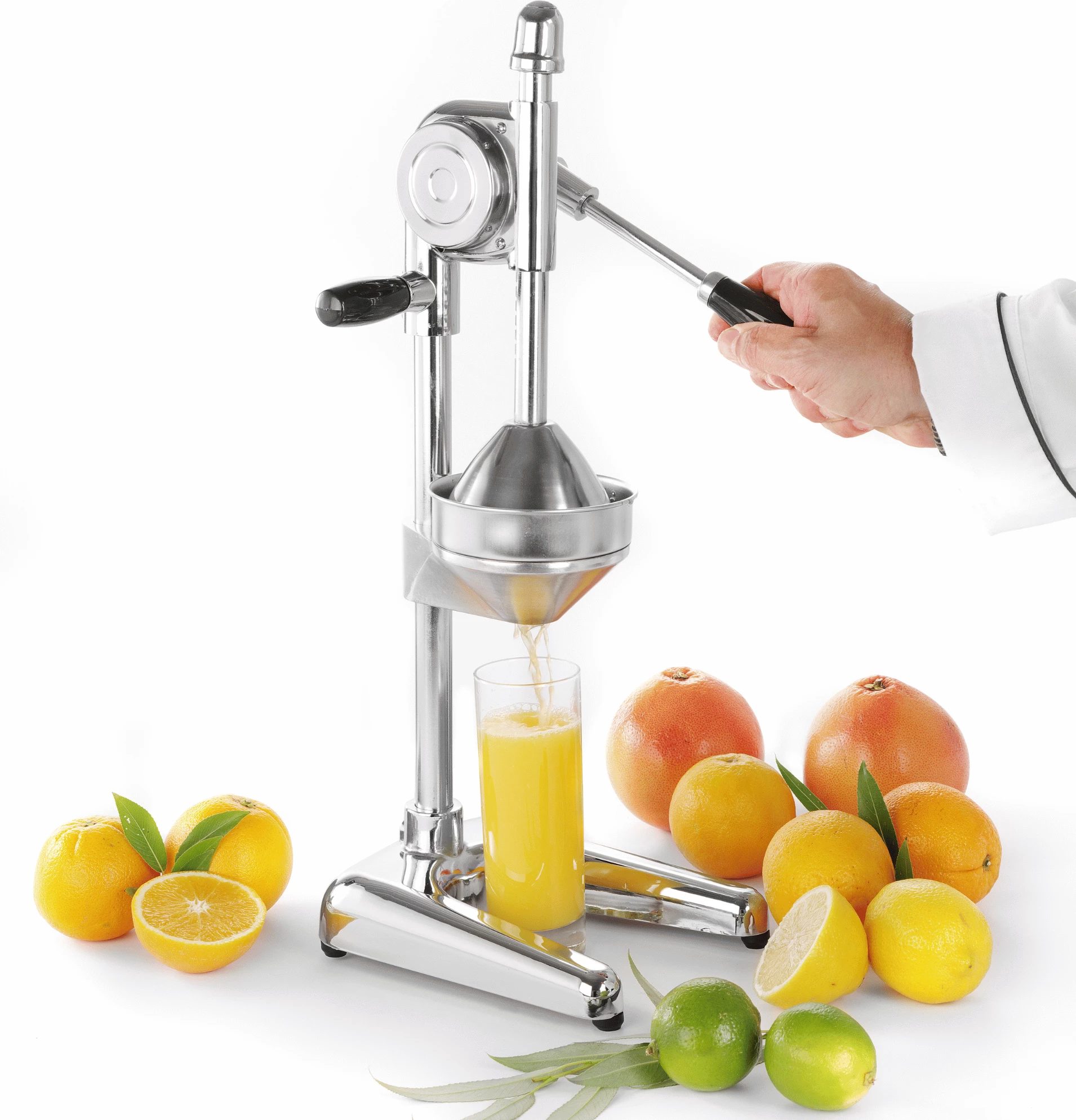 Shtrydhëse agrumesh, Bar Up, çelik inox, manuale, 180x225x(h)510mm