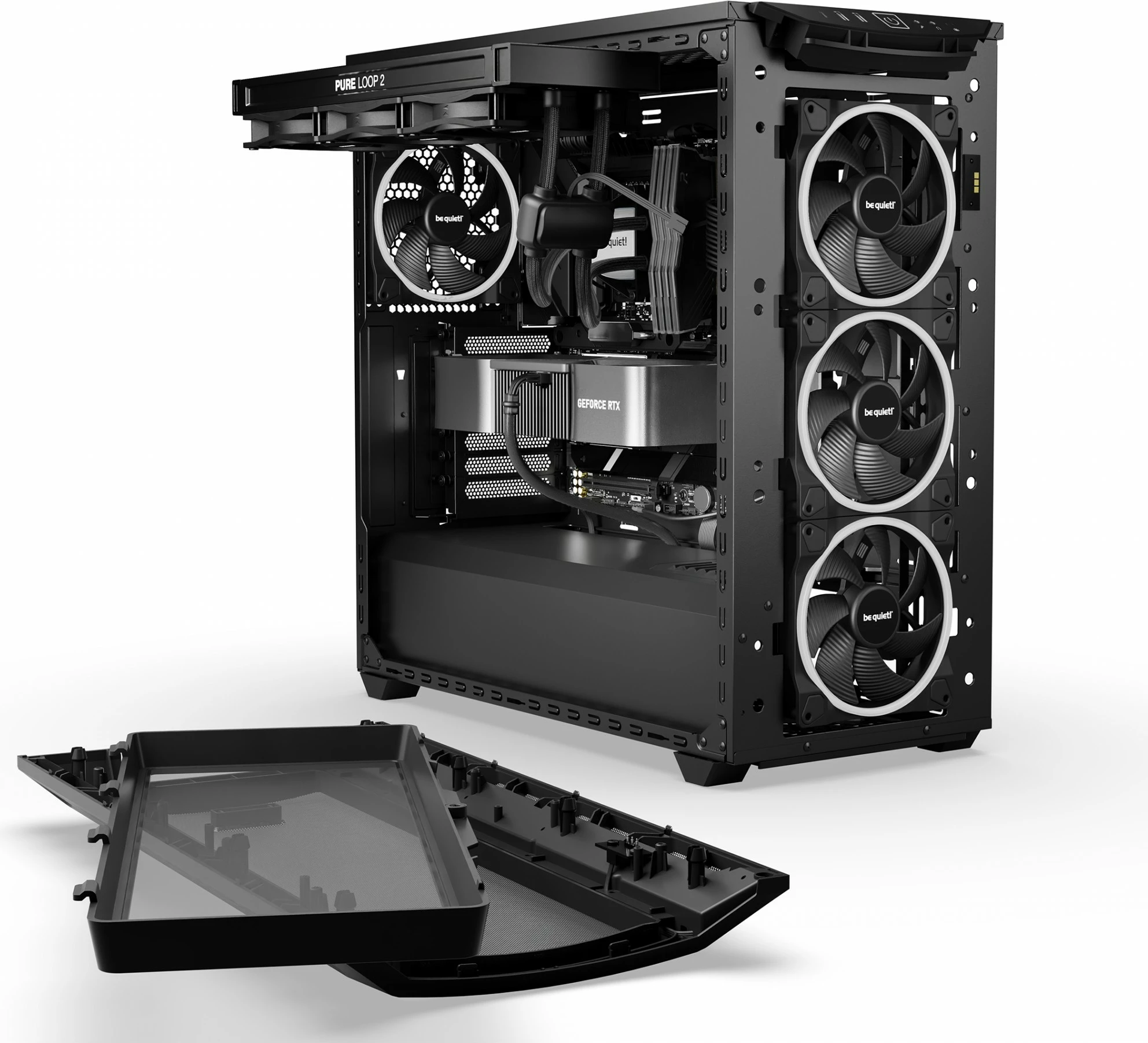 Kasë Be Quiet! Shadow Base 800 FX Black, Midi Tower, PC, ATX, EATX, micro ATX, Mini-ITX, e zezë