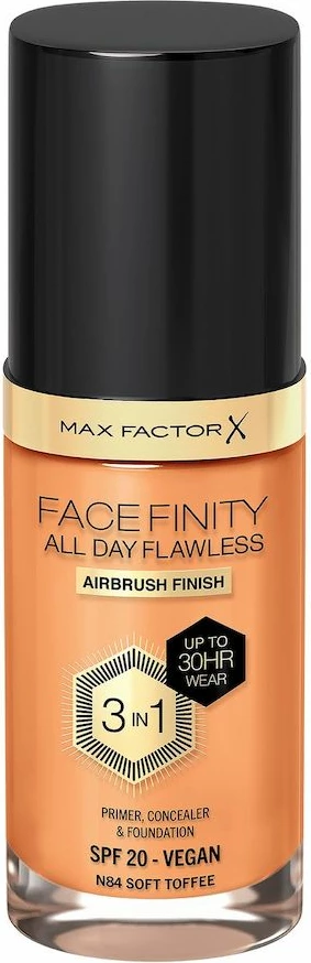 Fondatinë për femra Max Factor Facefinity All Day Flawless 3-in-1 N84 Soft Toffee 30ml