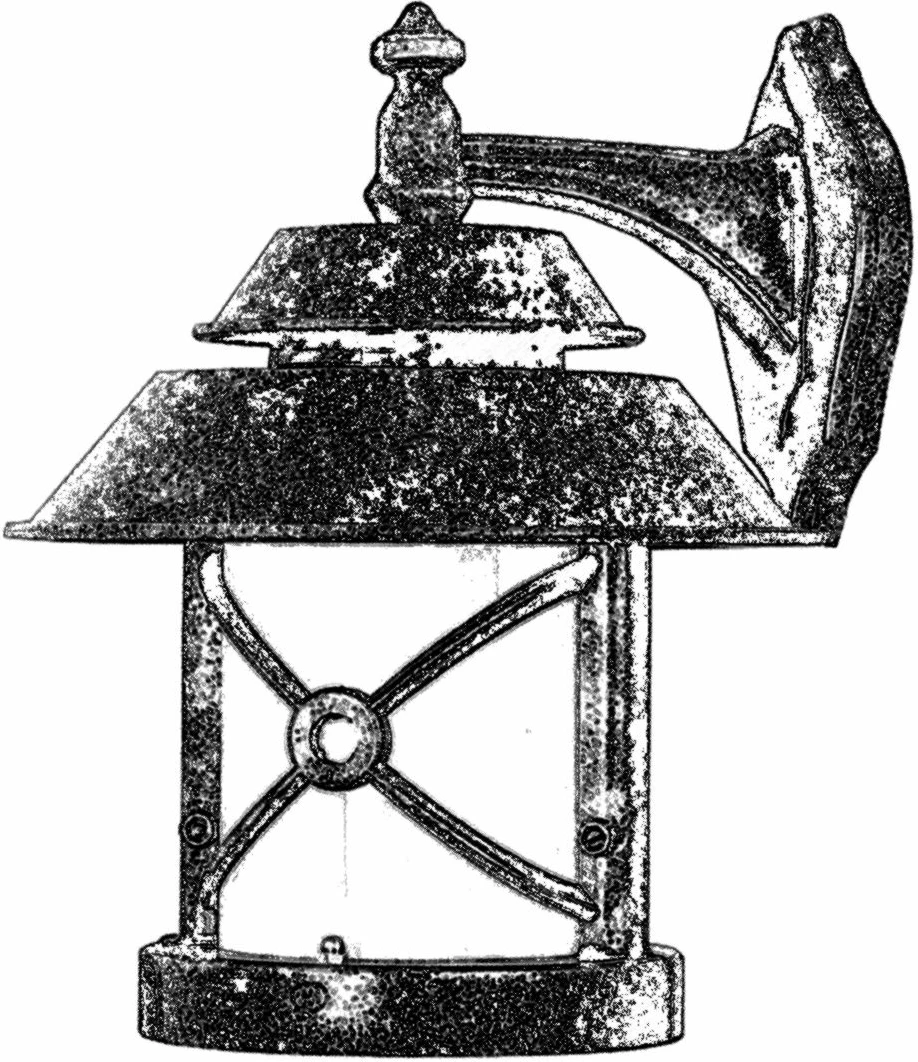 Llambë muri për jashtë Opviq, BAP-68199-BKR-M2, ngjyrë kafe