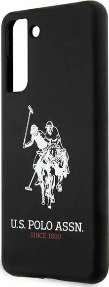 Mbështjellës US POLO Assn. USHCS21SSLHRBK për Galaxy S21, silikon/TPU, i zi