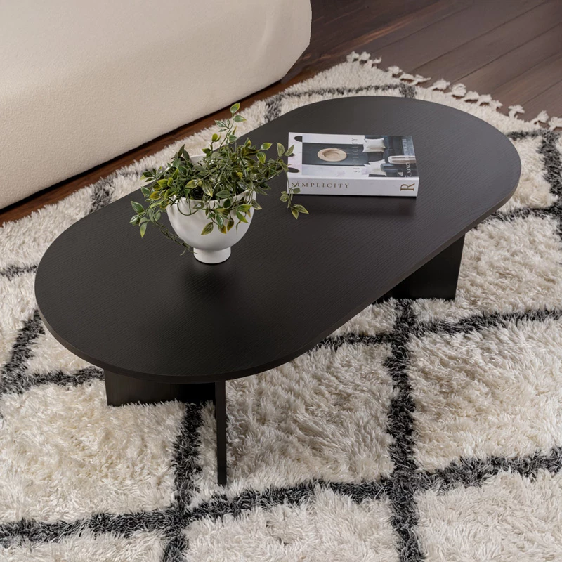 Tavolinë kafeje Tabletod, ngjyrë e zezë, 119x60x40cm