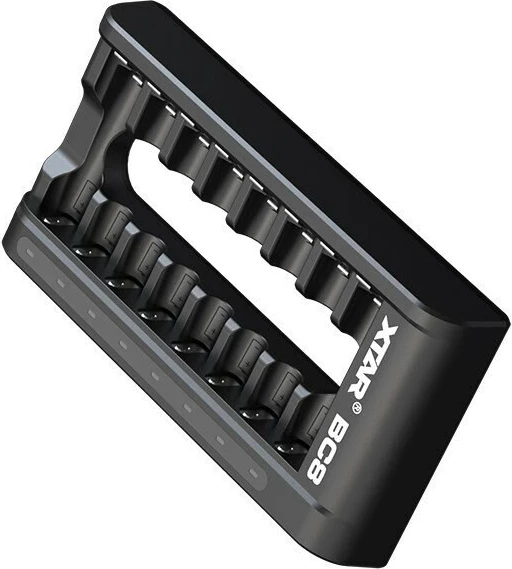 Karikues baterish XTAR BC8, për R03/AAA dhe R6/AA, Li-ion 1.5V/NiMH, i zi