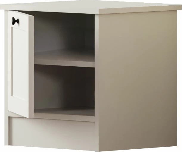 Komodinë nate Skye Decor, Rb-168-02, ngjyrë e bardhë mat