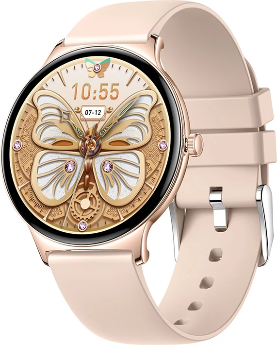 Smartwatch, Colmi, V89, 1.43" AMOLED, thirrje Bluetooth, 100+ mënyra sporti, IP67, ngjyrë ari