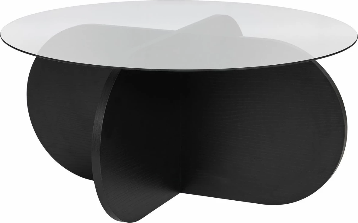 Tavolinë kafeje Nordure, Aeris, dru i zi, fume