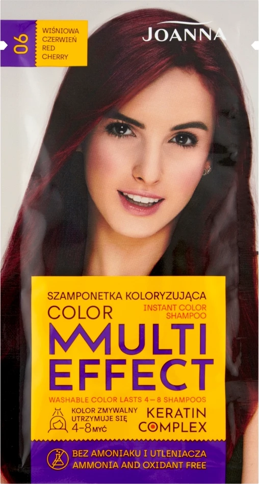 Shampon ngjyrues për femra Joanna Multi Effect Color 06 Cherry Red 35g