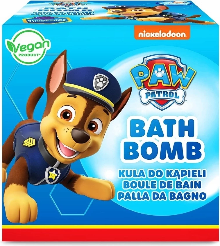 Top aromatik për banjë për fëmijë Psi Patrol Chase Blackberry, 165g