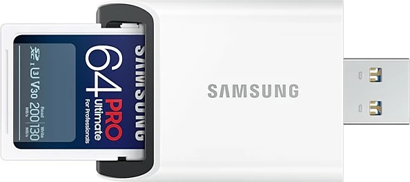 Kartelë memorie Samsung PRO Ultimate 64GB SDXC UHS-I, 200MB/s, e bardhë