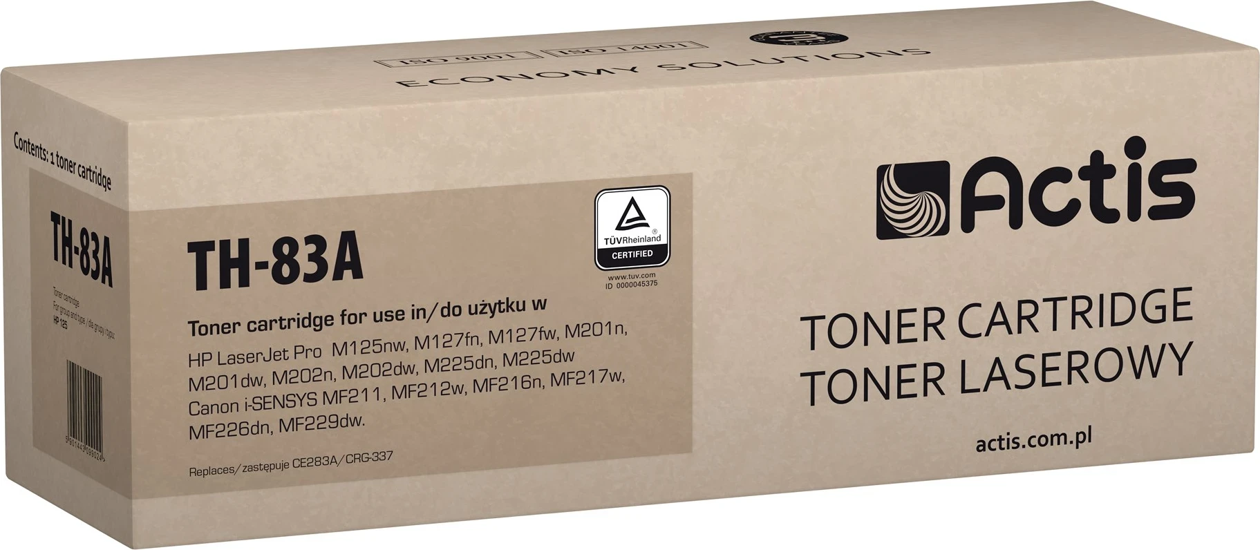 Toner zëvendësues Actis për printer HP, Standard, 1500 fletë