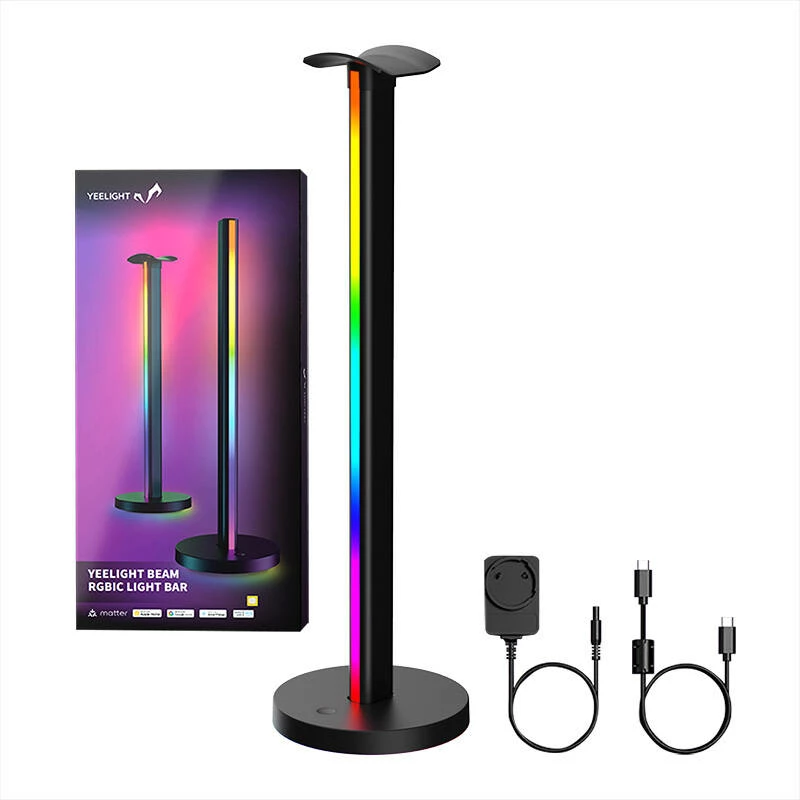 Set llamba LED Yeelight Beam RGBIC Light Bar, YLFWD-0021, smart, 2 copë, e zezë
