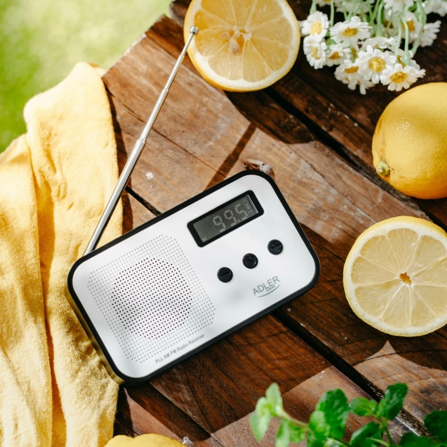 Radio digjitale Adler AD1907 PLL, e bardhë