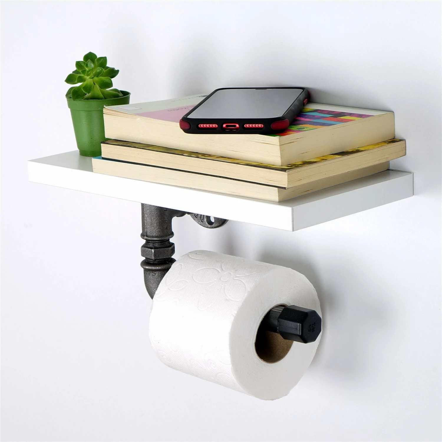 Mbajtës letre tualeti Hanah Home, Boruraf235, i bardhë