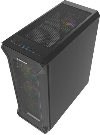 Kasë Genesis Irid 505 V2 ARGB, Midi Tower, 4x ARGB fan, ATX/Micro ATX/Mini ITX, e zezë