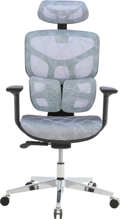 Karrige për zyre Karlo, e kaltër/e zezë