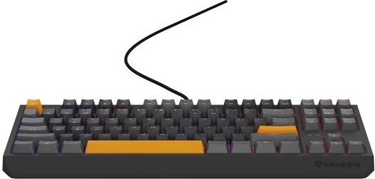 Tastierë mekanike Genesis Thor 230, TKL, RGB pozitiv Outemu Red, ngjyrë gri