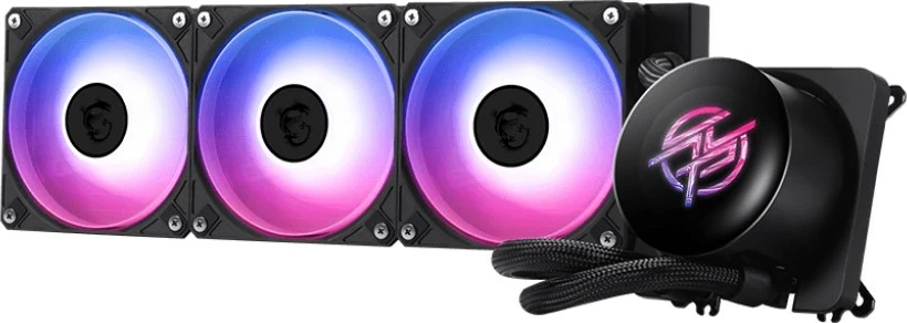 Kasë ftohëse me ujë MSI MPG CORELIQUID P13, 3 ventilatorë 12 cm, për procesor, e zezë