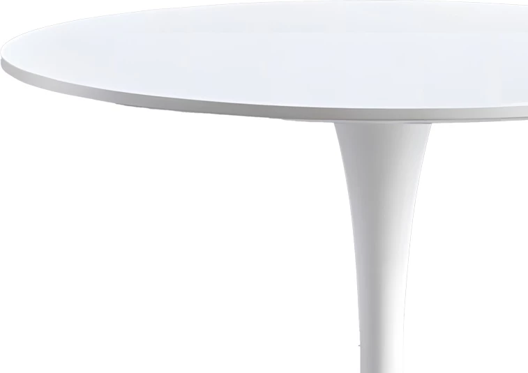 Set tavoline me karrige Elijah-Julita, 3 pjesë, ngjyrë e bardhë, këmbë druri natyrale, Φ60x74cm