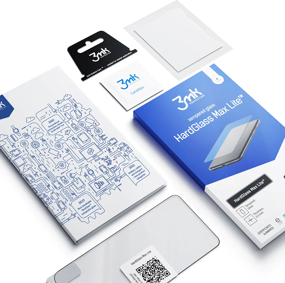 Xham mbrojtës 3mk HardGlass Max Lite për iPhone X, i zi