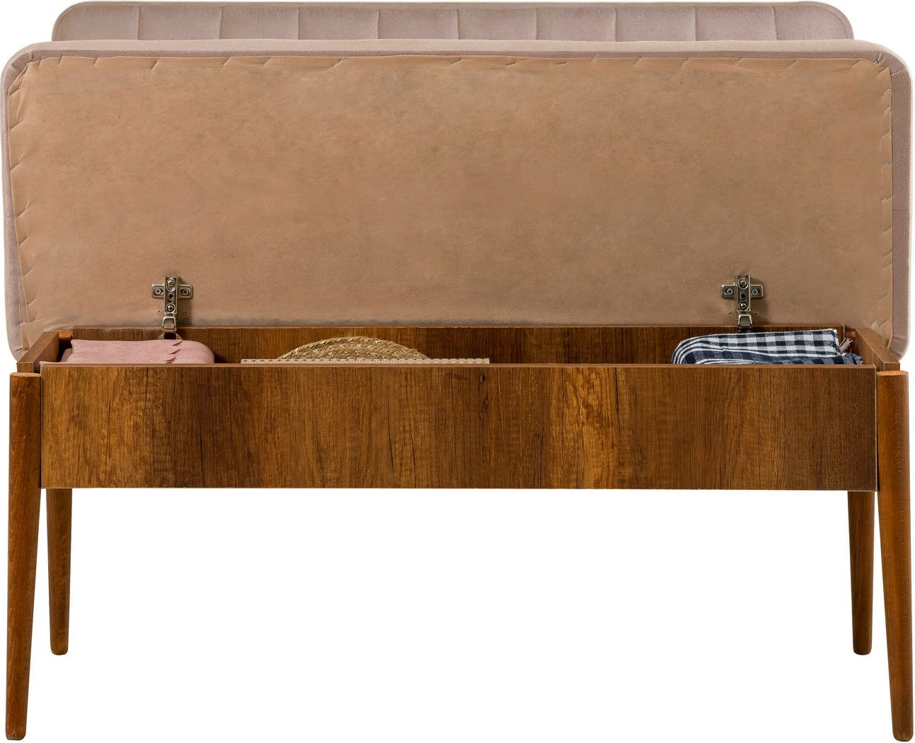 Set tavoline me karrige për ngrënie, i zgjatshëm, Hanah Home, ngjyrë arre dhe gur, 5 pjesë