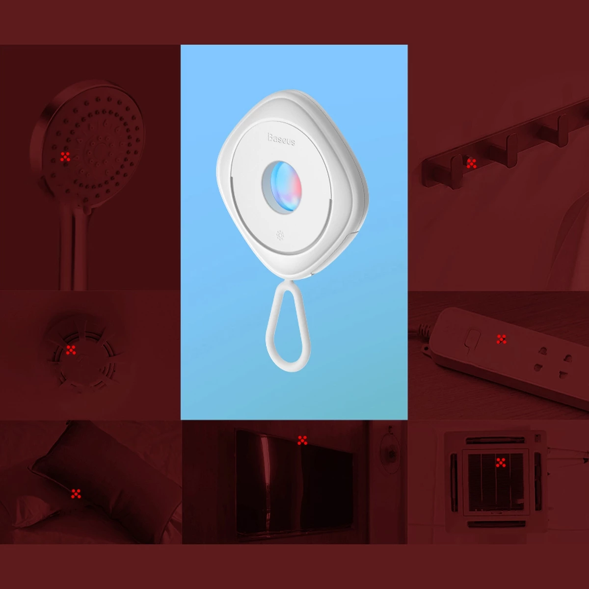 Detektor kamerash të fshehura Baseus Heyo FMHY000002, i bardhë