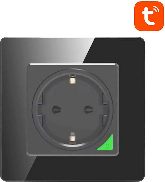 Prizë smart Avatto N-WOT10-EU-B, WiFi, Tuya, e zezë