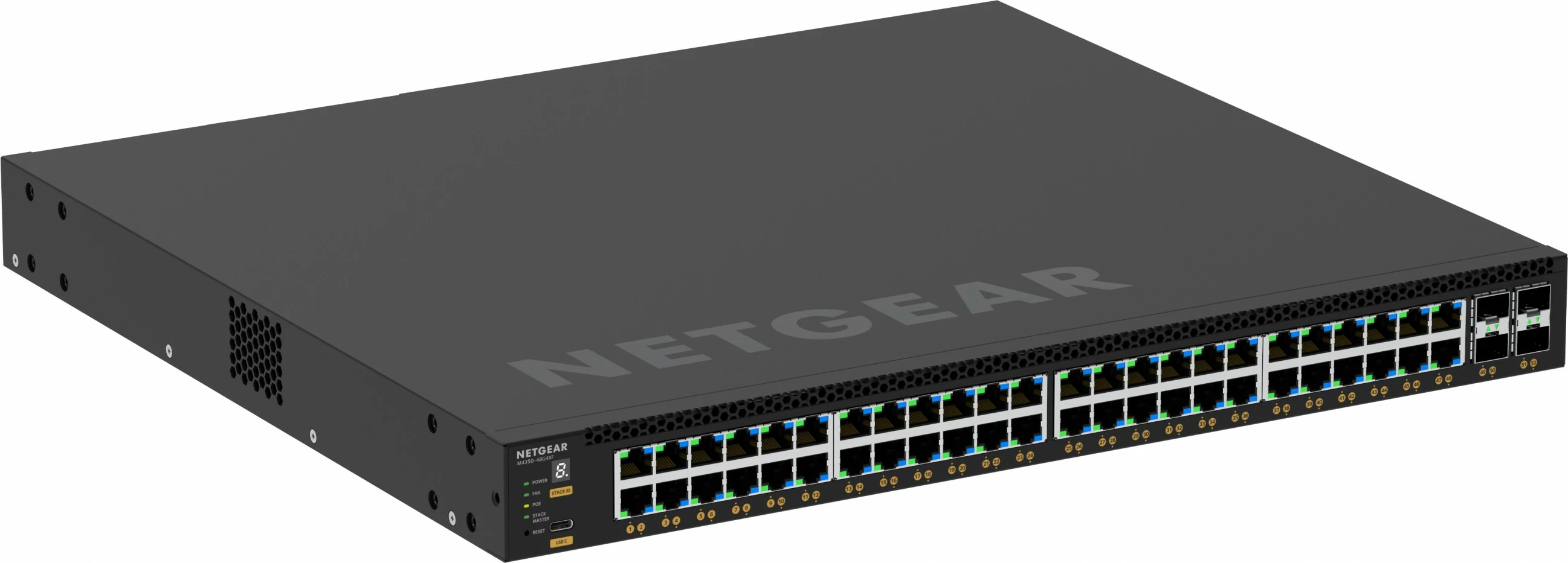 Switch NETGEAR M4350-48G4XF, Managed, L3, Gigabit Ethernet, PoE, Rack mounting, 1U