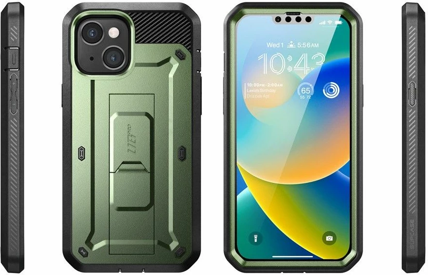 Mbështjellës Supcase Unicorn Beetle Pro për iPhone 14 Plus, i gjelbër