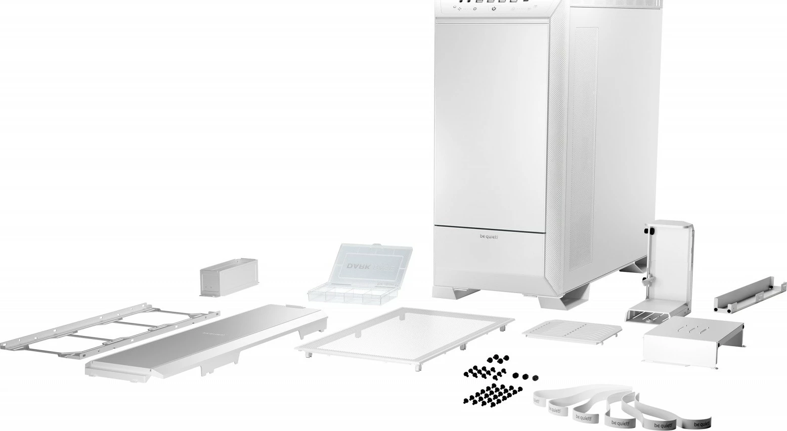 Kasë be quiet! Dark Base Pro 901 BGW51, Midi Tower ATX/E-ATX, 3x140mm Silent Wings 4, ARGB, xham i temperuar, USB-C, e bardhë