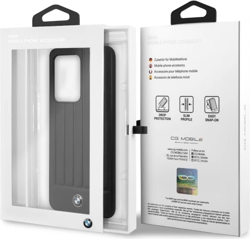 Mbështjellës BMW BMHCS69POCBK për Samsung Galaxy S20 Ultra, Signature, i zi