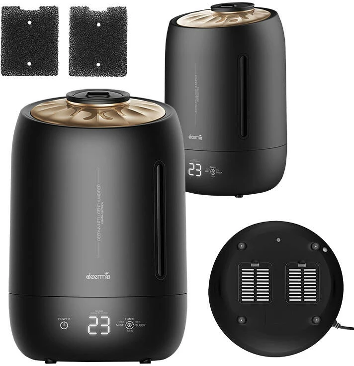 Lagështues ajri ultrasonik Deerma F600, 5L, me aromaterapi, i zi
