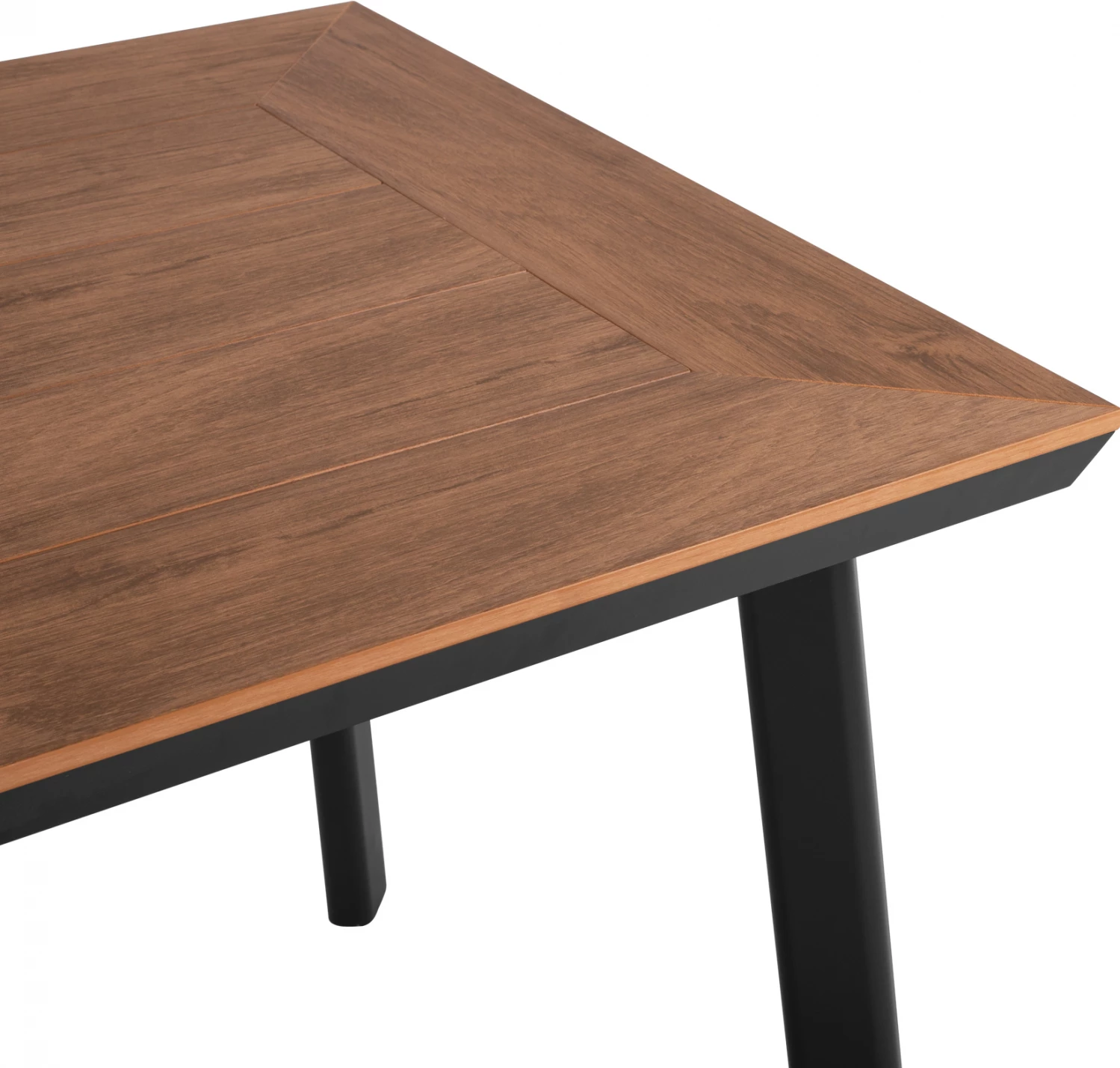 Tavolinë alumini me sipërfaqe tavoline polivudi FH5563.02 gri 80x80x72