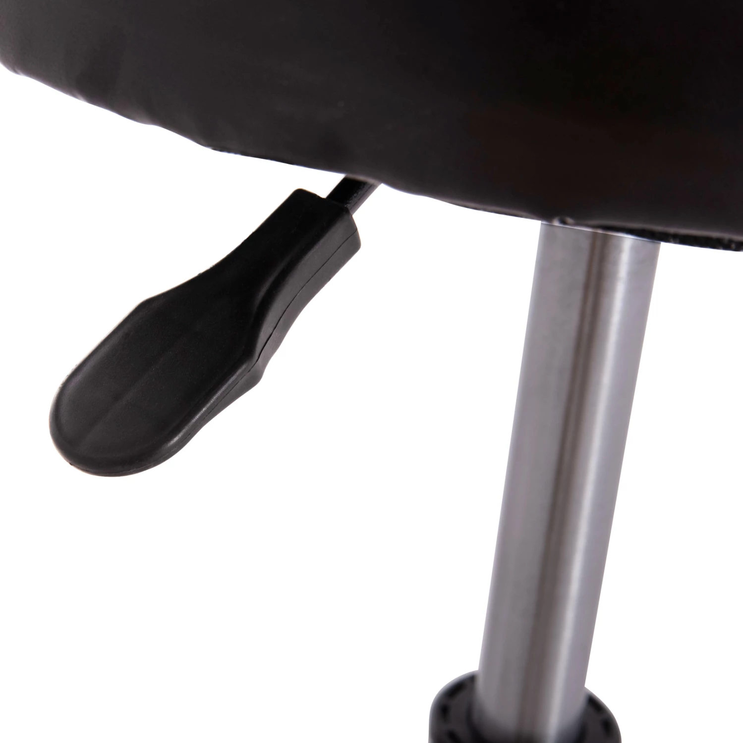 Tabure rrotullues për zyre IRIS, lëkurë artificiale e zezë, set prej 2 copë, FH212.21, Φ32x45-60cm