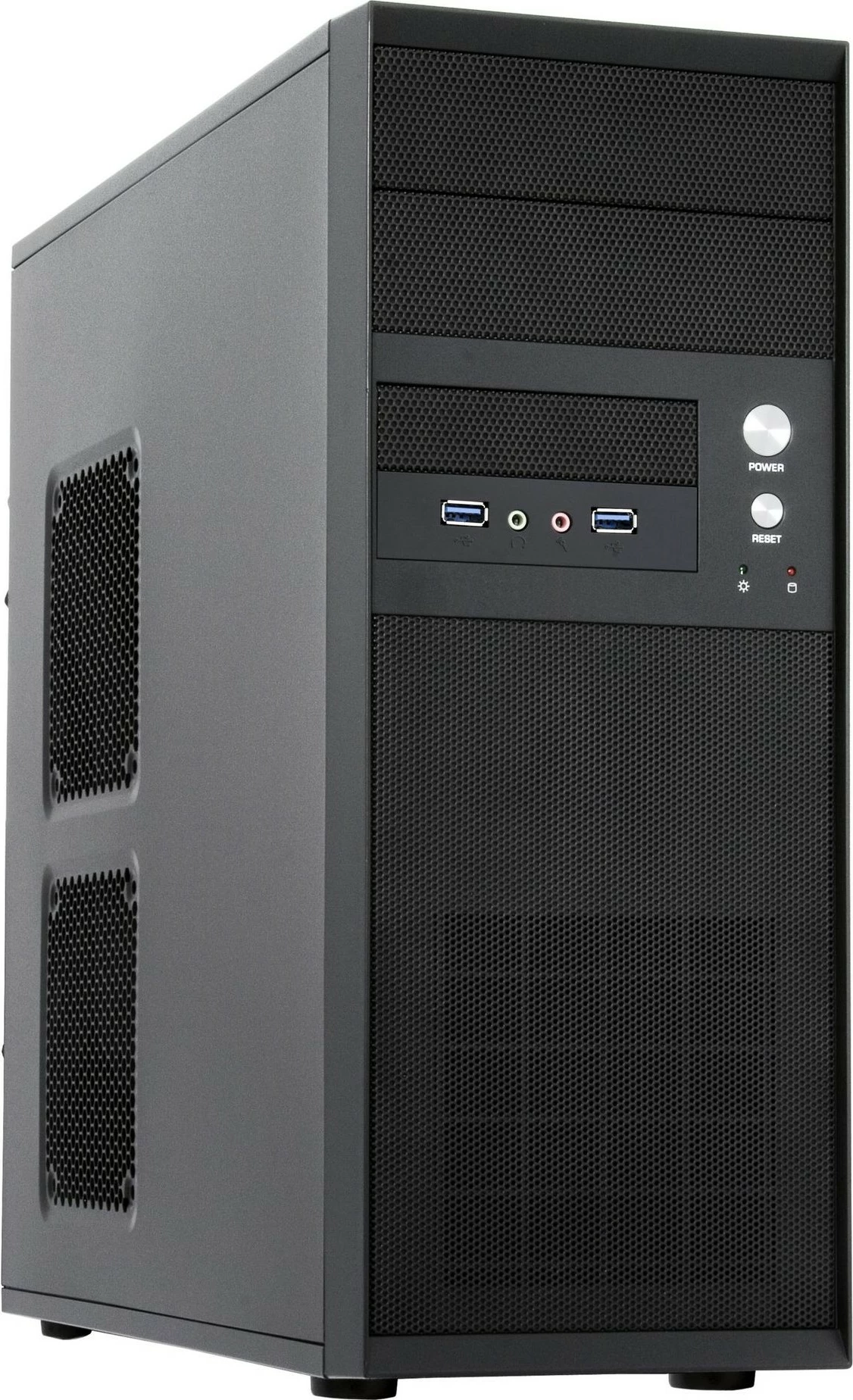 Kasë Chieftec CQ-01B-U3-OP, Midi Tower, PC, ATX, micro ATX, e zezë