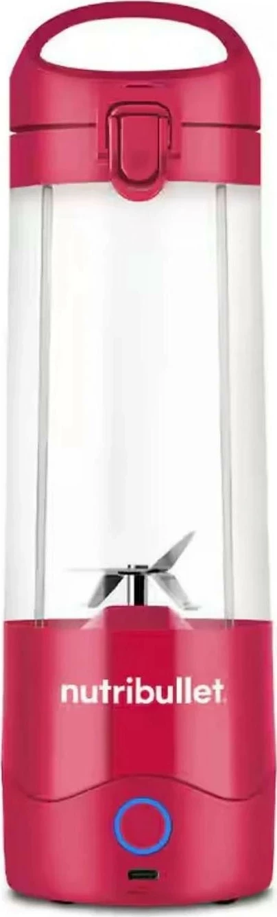 Blender portabil NutriBullet Portable, 0.475L, 2000mAh, roz