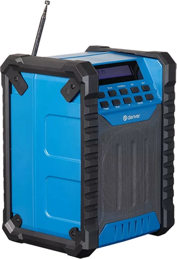 Radio portabile Denver WRD-60, DAB+/FM, Bluetooth, bateri, blu