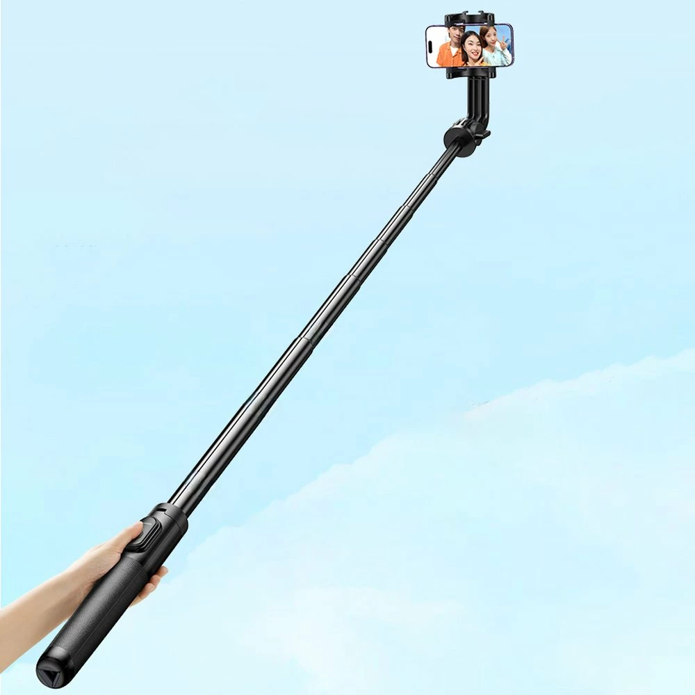 Selfie stick Ugreen LP586 me stativ dhe telekomandë Bluetooth, 1.5m, e zezë