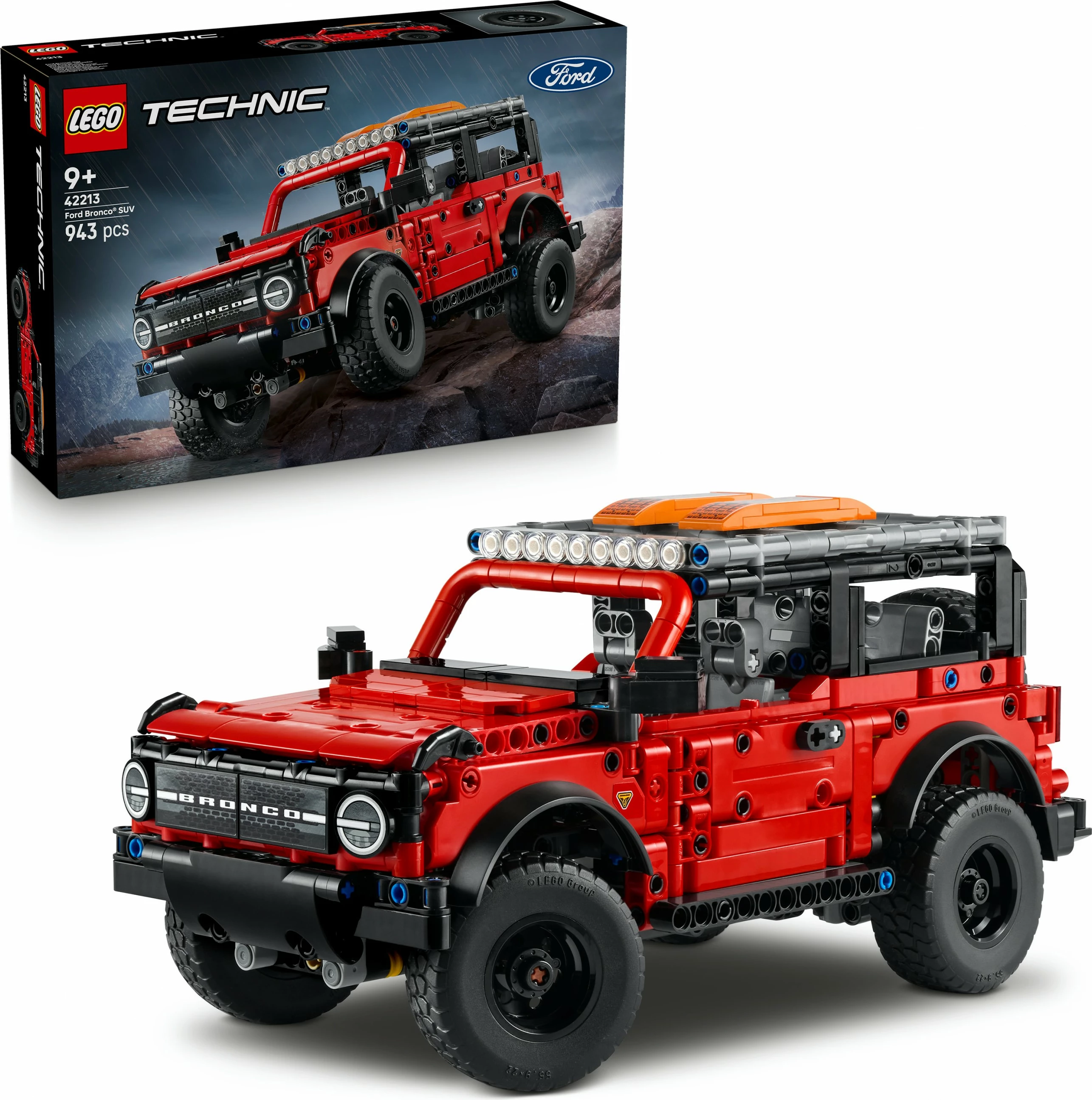 Set ndërtimi LEGO Technic Ford Bronco 42213, 943 pjesë, multikolor