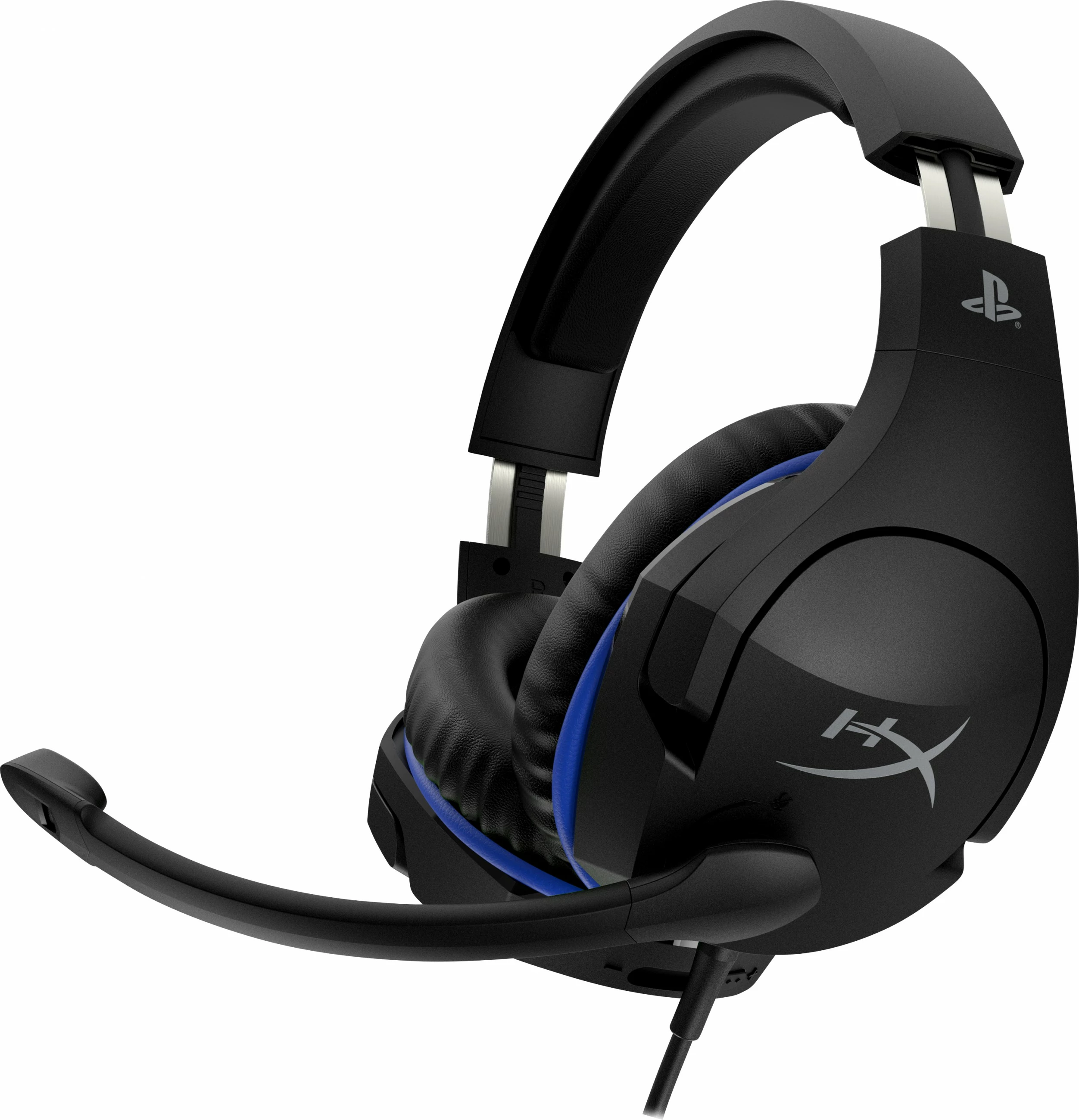 Kufje gaming HyperX Cloud Stinger, PS5 PS4, me tela, 3.5mm, e zezë/blu