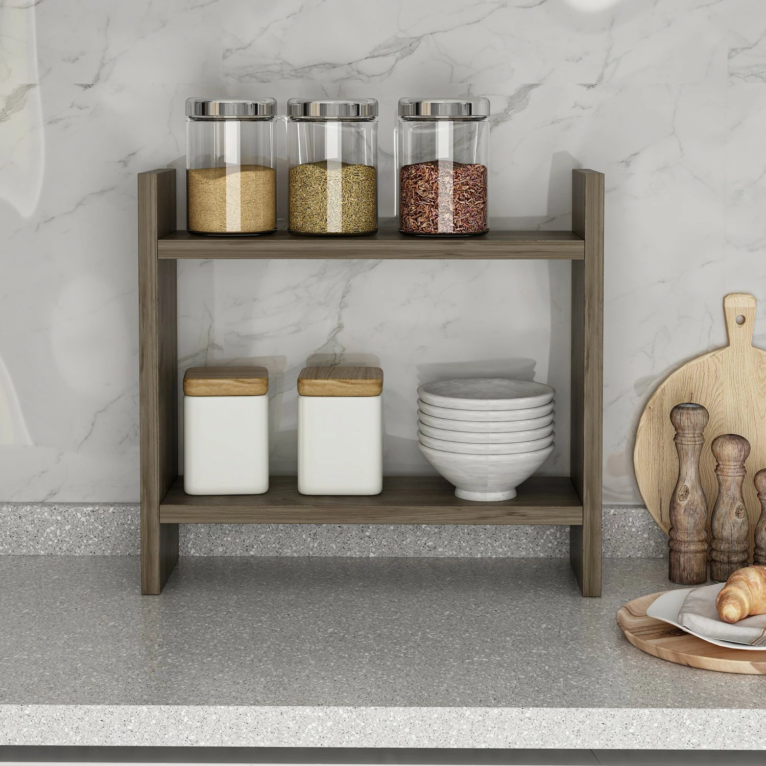 Raft kuzhine Hanah Home, Denver, ngjyrë arre