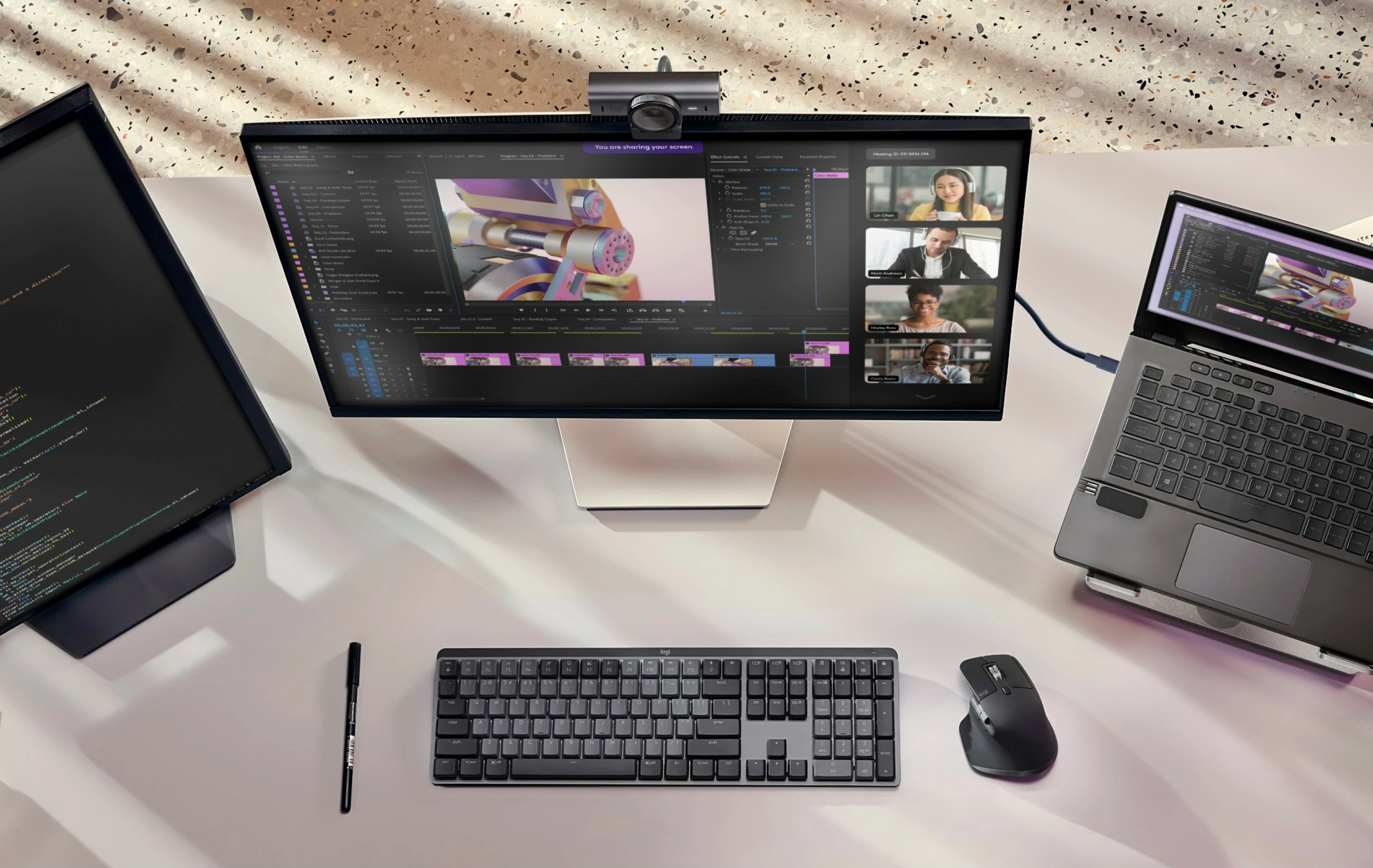 Kamerë Logitech MX Brio, 4K Ultra HD, 30 fps, 3840 x 2160 pixels, Privacy cover