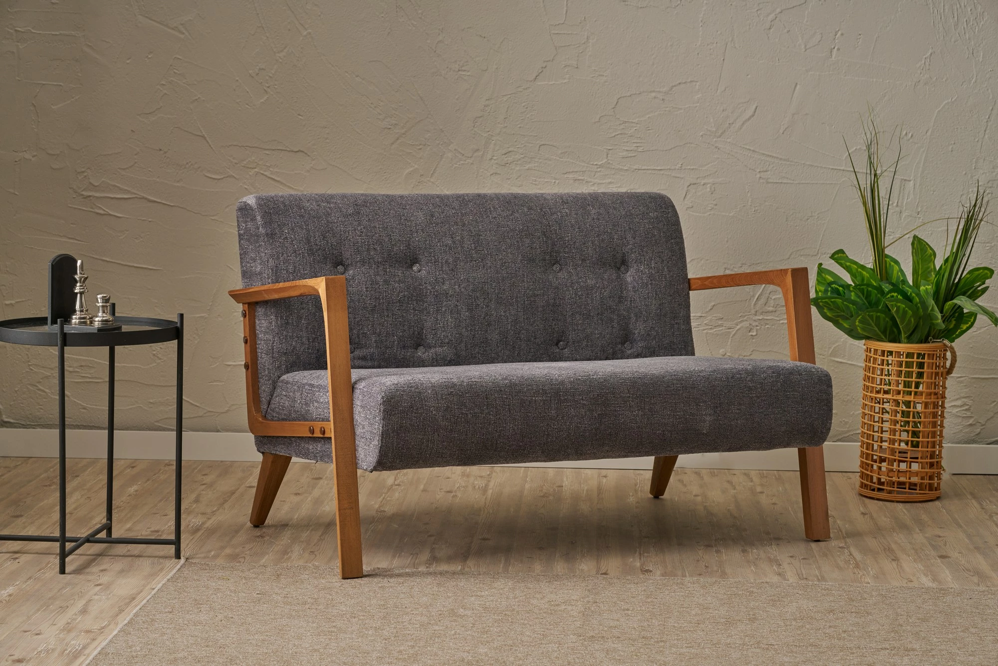 Divan dy-vendësh Atelier del Sofa, ngjyrë gri, Kemer