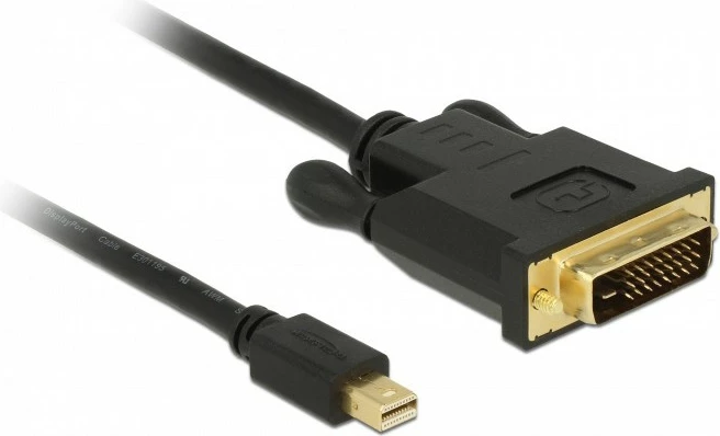 Kabëll DeLOCK 83988, Mini DisplayPort në DVI-D, 1m, i zi