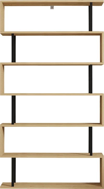 Raft librash Ziza, ngjyrë lisi, 90x22x162.6cm